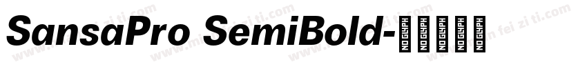 SansaPro SemiBold字体转换